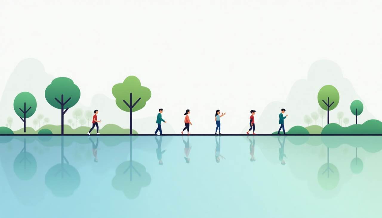 展示账号场景对地区真实感要求差异的抽象示意图