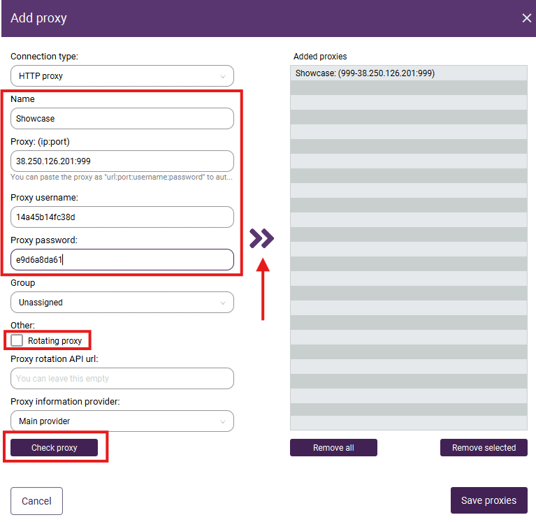 Incogniton 与 MaskProxy 的集成指南 Incogniton 代理配置界面示意图