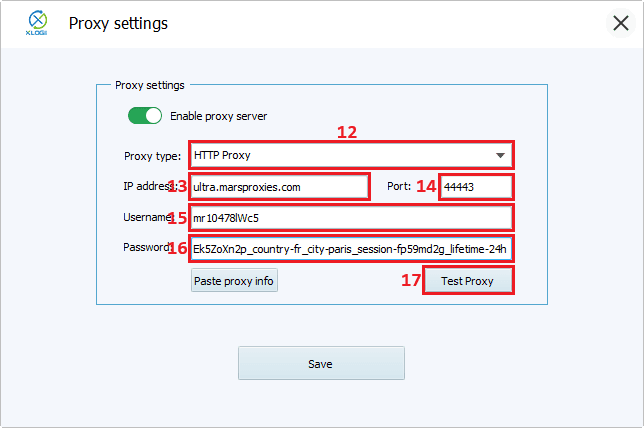 Xlogin 与 MaskProxy 的集成指南 Xlogin 代理配置界面示意图
