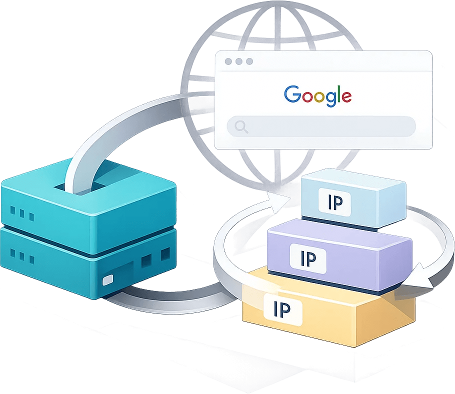 Google代理IP网络展示全球住宅代理与ISP代理IP覆盖