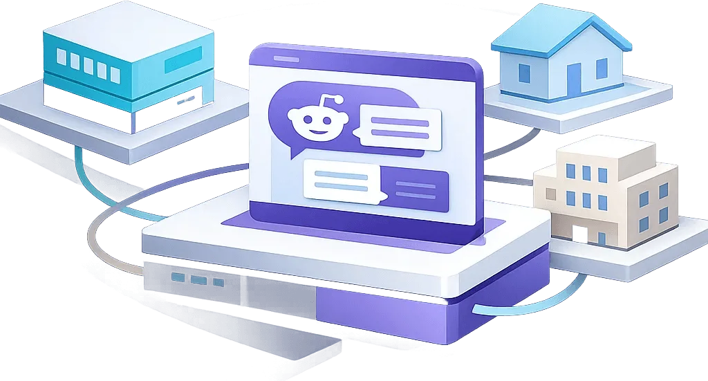 Reddit 代理基础设施展示，支持住宅代理与 ISP 代理IP轮换