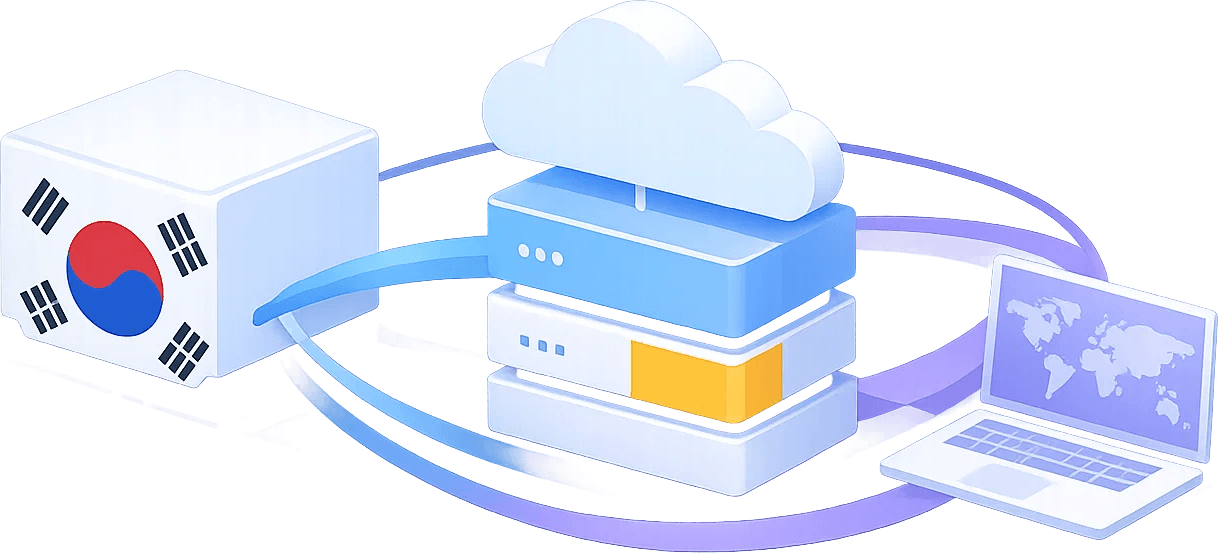 代理服务韩国旗帜图标