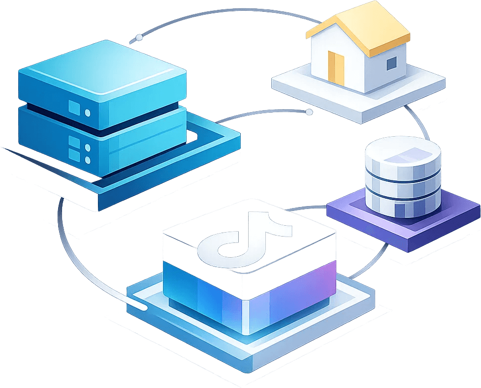 TikTok代理网络展示住宅代理与ISP代理IP覆盖及稳定代理轮换